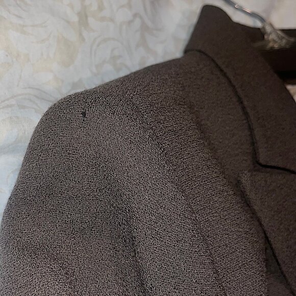 Anne Klein Vintage 90s / Y2K 100% Wool Double-Breasted Pantsuit - Picture 14 of 16